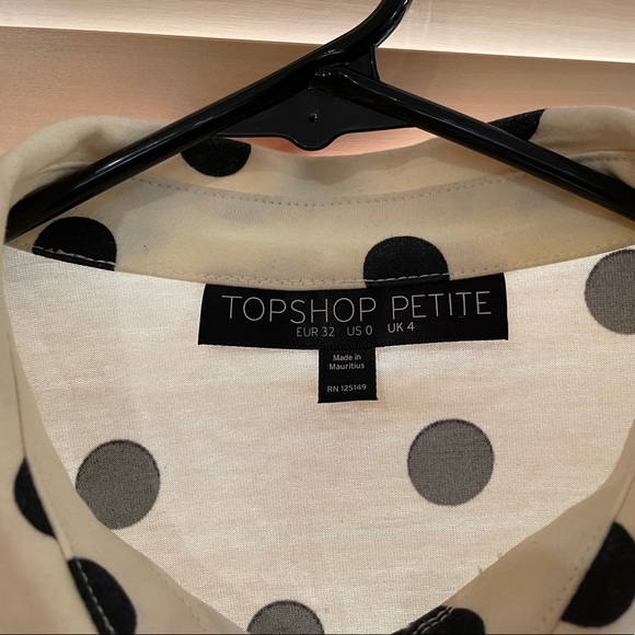 Top Shop Petite dress in polka dot size US 0 / UK 4 in great condition - Picture 4 of 9